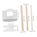 Housoutil 2 Sets Stainless Steel Door Handle Repair Kit of Door Strike Plates for Enhanced Security Easy Installation No Tools Required