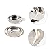 TEHAUX 8pcs Electronic Scale Trays Home Kitchen Jewelry Tray Dish Steel Measuring Powder Dish