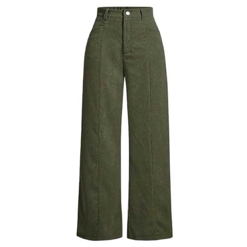 Pantalon large taille haute en lin idéal pour affiner la silhouette sans serrer
