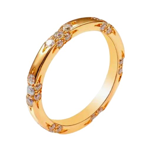 Bague moissanite 2mm cadeau idéal en argent 925 plaqué or