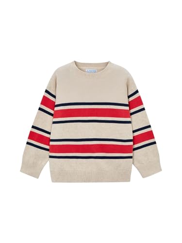 Jersey de rayas Mayoral para niño acabado premium en punto suave de algodón