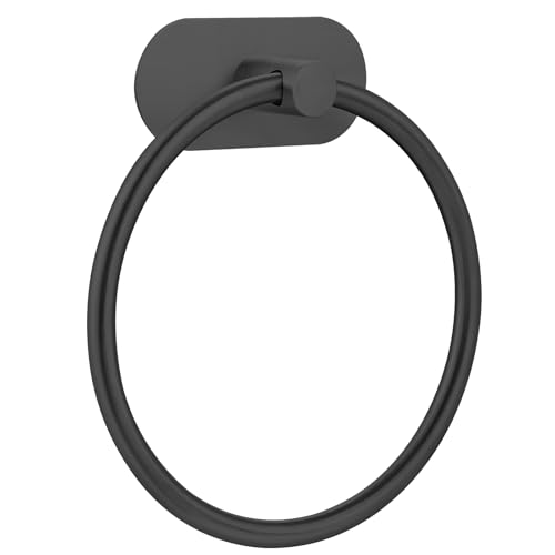 Anillo De Toalla Autoadhesivo Para Baño, Colgador De Toallas De Baño Y Cocina Montado En La Pared Con Adhesivo Fuerte, Soporte De Toalla De Mano De Acero Inoxidable Sin Taladrar, Organizador De Baño