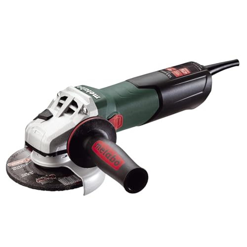 Metabo WEV15-125 HT Lock-On 13.5 Amp 2,800-9,600 rpm Angle Grinder with Electronics and High Torque, 4.5″/5″