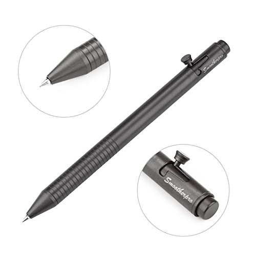 Smootherpro TI142 Titanium Bolt Action Pen Retractable Gel Pen Compatible thumb #3