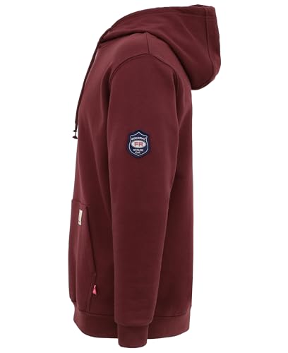 BOCOMAL FR Hoodies Pullover 10.5oz Cotton Fleece Flame Resistant Hooded Sweatshirts2