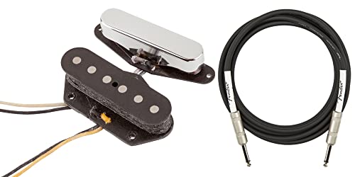 Fender Custom Shop '51 Nocaster Telecaster Pickups - Nickel Bundle with Instrument Cable