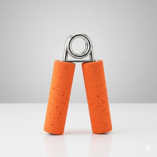 This is ZAIN hand grip strengthener a fitness tool used for exercising the muscles of the hand wrist and forearm. (red)