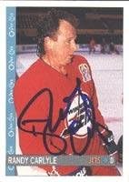 Randy Carlyle Winnipeg Jets 1992 Opee Chee Autographed Card. This item comes with a certificate of authenticity from Autograph-Sports. Autographed -