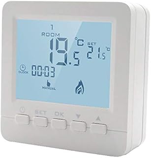 Cenbey Thermostat Battery Wifi Boiler Control Thermostat Termostat For Room Thermostat Battery Central Heating Controller Boiler Thermostat Wifi Smart Heating Thermostat (Boiler Thermostat, NO WIFI)