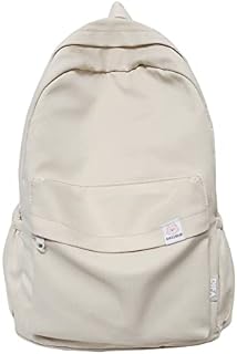 Cute Aesthetic Backpack for School College Student Solid Color Backpack Lightweight Classic Backpack for Women Girls Laptop Backpack Casual Kawaii Backpack for Travel, School, Work
