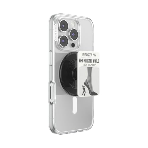 Image of PopSockets Phone Grip for MagSafe, Magnetic Holder, Phone Stand, Funny - Who Runs the World