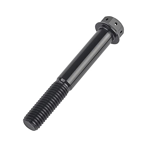 Tornillos de cabeza hexagonal de titanio M10 negro pasivado para motor y chasis 4