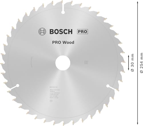 Lame de scie circulaire Optiline Wood 254 x 30 x 2 0 mm 40 SB2 0 K&G négatif Bosch 2608640435 - vue 4