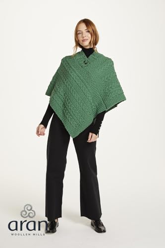 Image of Irish 100% Merino Wool Poncho for Women Made in Ireland