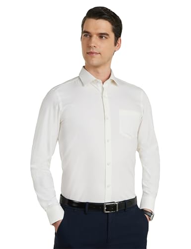 Symbol Premium Men's Cotton Non-Iron Formal Shirt (Regular Fit | Solid)