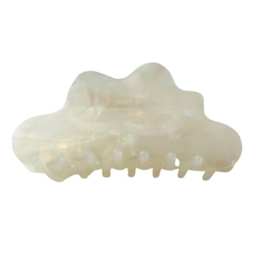 4.1inch Rainbow Colored Hair Clips for Thick Hair Cellulose Acetate Claw Clip Large Non-Slip Grip Clip Hair Accessories Unique Cloud Decorative Hair Claw