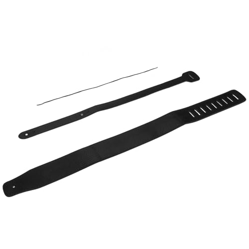 Sangle de Guitare en Cuir PU gaufré, Longueur Réglable Durable pour Basse Acoustique et Guitares électriques (BLACK) - Les Beatles, Paul McCartney, John Lennon, RIngo Starr, George Harrison Sangle de Guitare en Cuir PU gaufré, Longueur Réglable Durable pour Basse Acoustique et Guitares électriques (BLACK) – Image 5