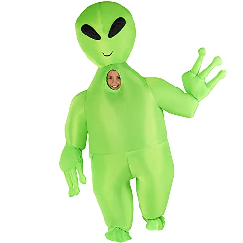 Morph Costumes Kids Inflatable Alien Costume Giant Blow Up Halloween Costume For Kids