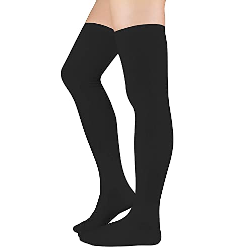 American Trends Striped Knee High Socks for Women Thigh High Socks Long Leg Warmers2