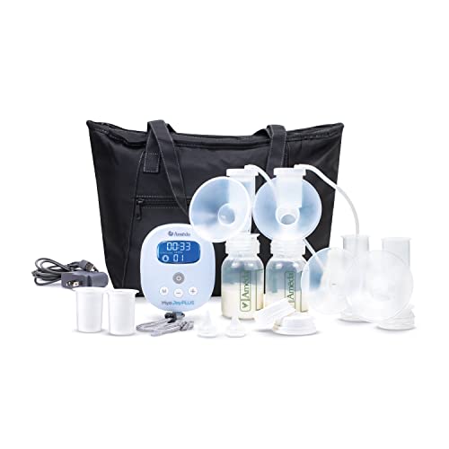 Image of Ameda MYA Joy Plus Electric Breast Pump + Breast Pump Bag | Rechargeable | Portable Breast Pump Hands Free | Hospital Grade | Includes HygieniKit & Ameda Pump Parts