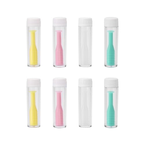 MustuVerve 60 Pièces Applicateur Lentille de Contact, Contact en Silicone Dissolvant Applicateurs Outils de Retrait Sûrs Outil Multifonctionnel Ventouses Applicateur Extracteur Lentille Annuelles