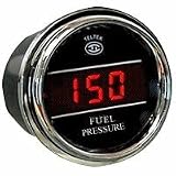 Fuel Pressure Gauge for Kenworth 2005 or previous - Bezel: Chrome - LED Color: Red - PSI Range: 0-30