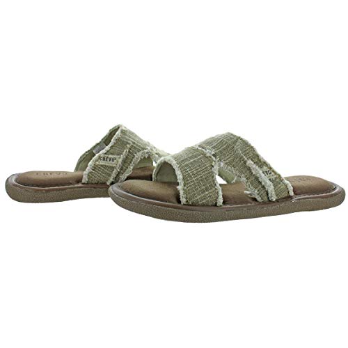 Crevo Mens Cory Hemp Slip On Slide Sandals Beige 14 Medium (D) #TOP1