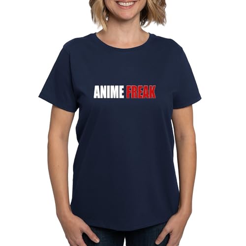 CafePress Animefreak Women's Dark T Shirt Womens Cotton Dark T-Shirt Navy