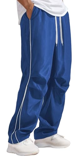 Pantalon de parachute homme sportswear ado training vêtement large