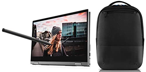 Image of Dell Inspiron 5406 11th Gen 14 inch (35.56cms) FHD 2in1 Laptop(i3-1115G4 / 4GB / 512 SSD /Integrated Graphics /Win 10 / MS Office 19 / Active Pen /Platinum Silver),D560366WIN9S Pro Slim Backpack 15