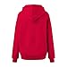 Oversized Hoodies for Women Plus Size Long Sleeve Sweatshirts Casual Loose Drop Shoulder Solid Color Pullover Tops Red