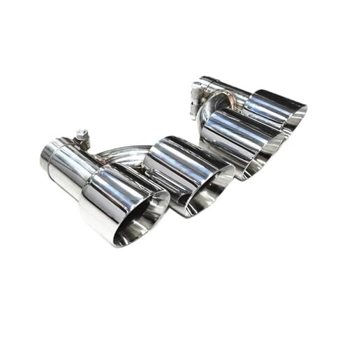 Embout d'échappement voiture en inox de 60mm double sortie universelle
