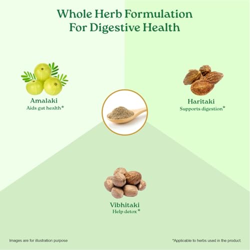 A TATA Product - Organic India Triphala Powder - 100g, Supports Immune System, Colon & Digestion, For Balanced Bowel & Gut Health, Contains Bioactives and Antioxidants, GMP & NPOP Certified Organic