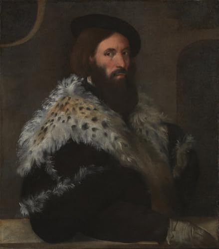 Portrait de Girolamo Fracastoro par Tiziano Vecelli affiche peinture salon 60x90
