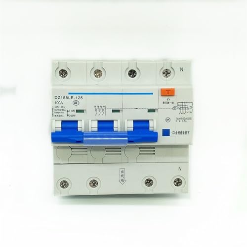 Disjoncteur de fuite de terre DZ158LE 3P+N 100A protège votre réseau