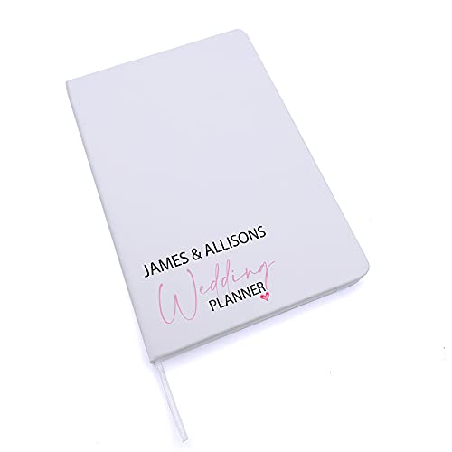 ukgiftstoreonline A5 personalised wedding planner, bride to be notebook, journal organiser