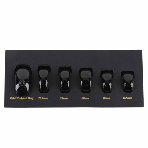 ZIZEV Smart Rings, Digital Display Counter Adjustable Ring Finger Counter with Size, 7 Days Battery Life, 5 Different Rings, APP Support, IP68 Rating Water Proof for Muslims (Black)