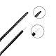 RMAN® Shisha Mundstück Glas 38cm Glasmundstück hochwertigem extra dick Spirale Glas für alle Schläuche Shisha Zubehör(Schwarz)