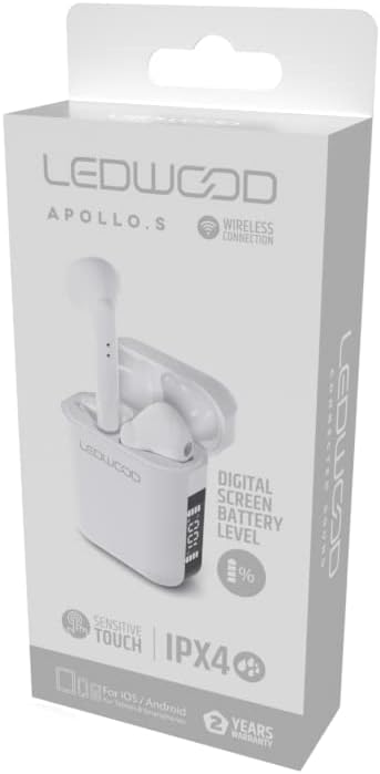 Ledwood Apollo S TWS Earphones and charging case