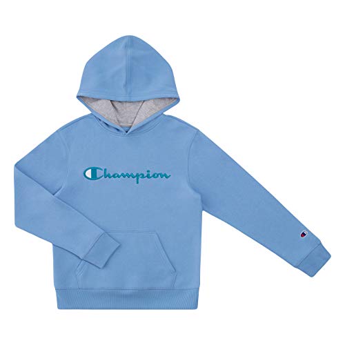 Champion Kids Clothes Sweatshirts Youth Heritage Fleece Pull On Hoody Sweatshirt with Hood (Small, Swiss Blue)