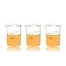 ULAB Scientific Glass Beakers, Vol. 400ml, 3.3 Borosilicate Griffin Low Form with Printed Graduation, Pack of 3, UBG1035