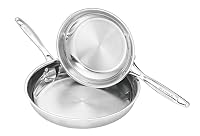 Scanpan Impact 2-Piece Stainless Steel Fry Pan Set, 20 cm & 28 cm