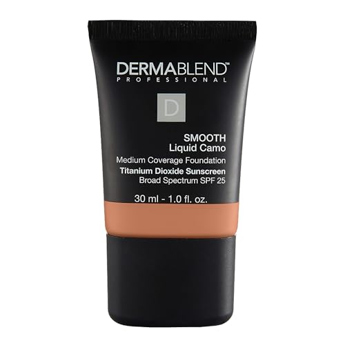 Dermablend Smooth Liquid Foundation with SPF 25, 50C Honey Beige, 1 Fl. Oz.