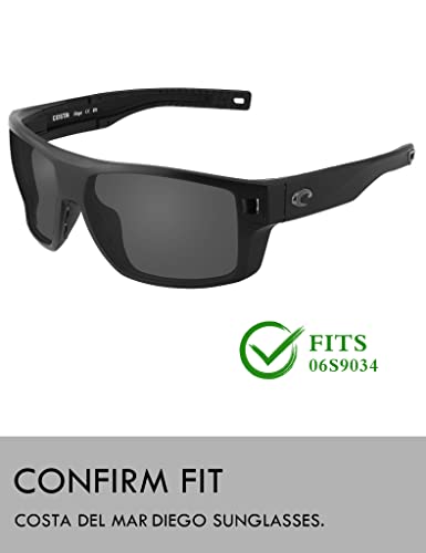Image of Raydi Polycarbonate Replacement Lenses for Costa Del Mar Diego 06S9034 Sunglasses
