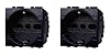 IXTRIMA Presa Schuko 2P+T 16A Colore Nero Compatibile Con Bticino Living International/LIGHT