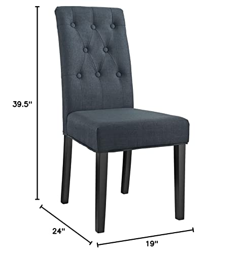 Modway Confer Modern Tufted Upholstered Fabric Parsons Kitchen And Dining Room Chair In Gray #TOP6