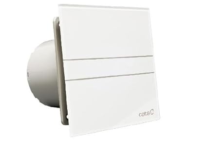 CATA E-120-G Glass Exhaust Fan (118 x 170x 94x 35 mm, White)