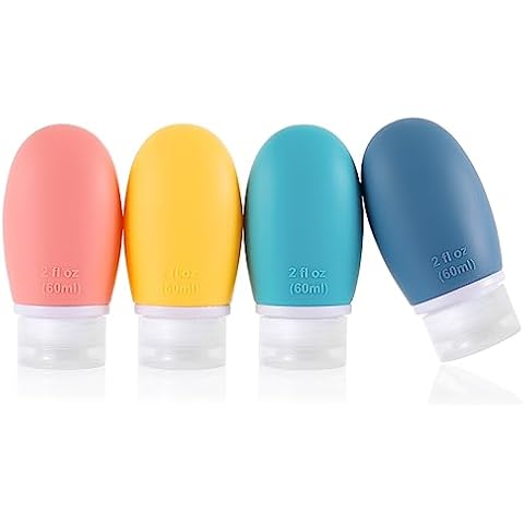 LIYUABU Leak Proof Silicone Travel Bottles Cover