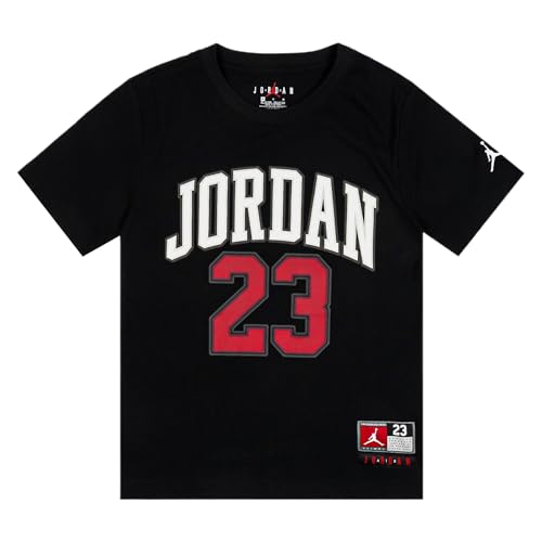 Nike Jordan Practice Flight - Maglietta Unisex per Bambini, Confezione da 1, Nero(Gym Rosso), XL