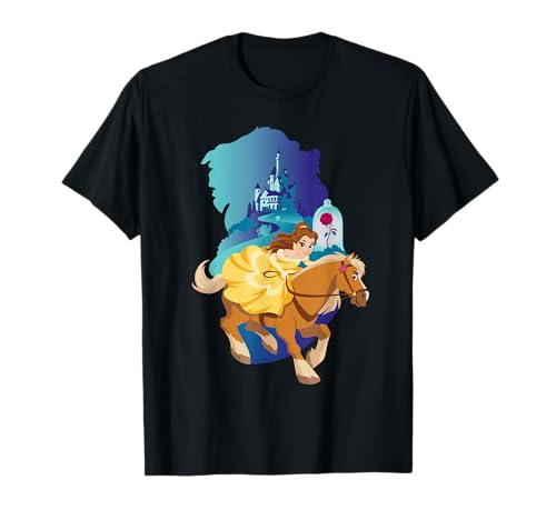 T-shirt Disney Princess Belle et Philippe pour fans de La Belle et la Bête